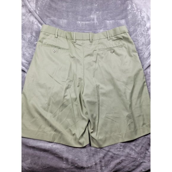 Boccacio Golf Mens Golf Shorts Size 38 sage green Pleated, Pockets - Picture 8 of 8